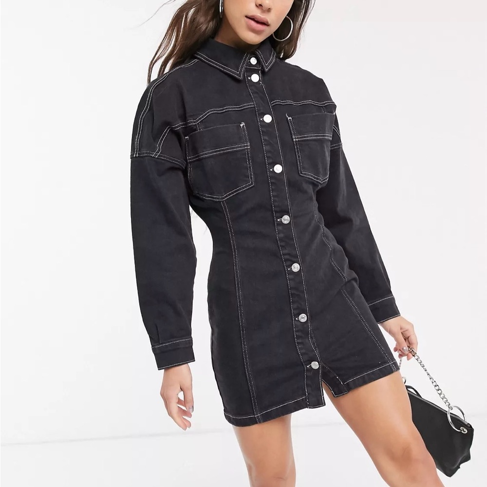 Topshop Denim Dress Size 6